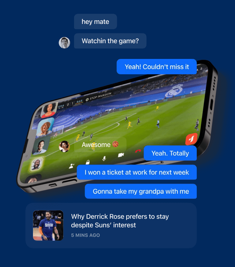 Watch Party Technology for Sports Fans