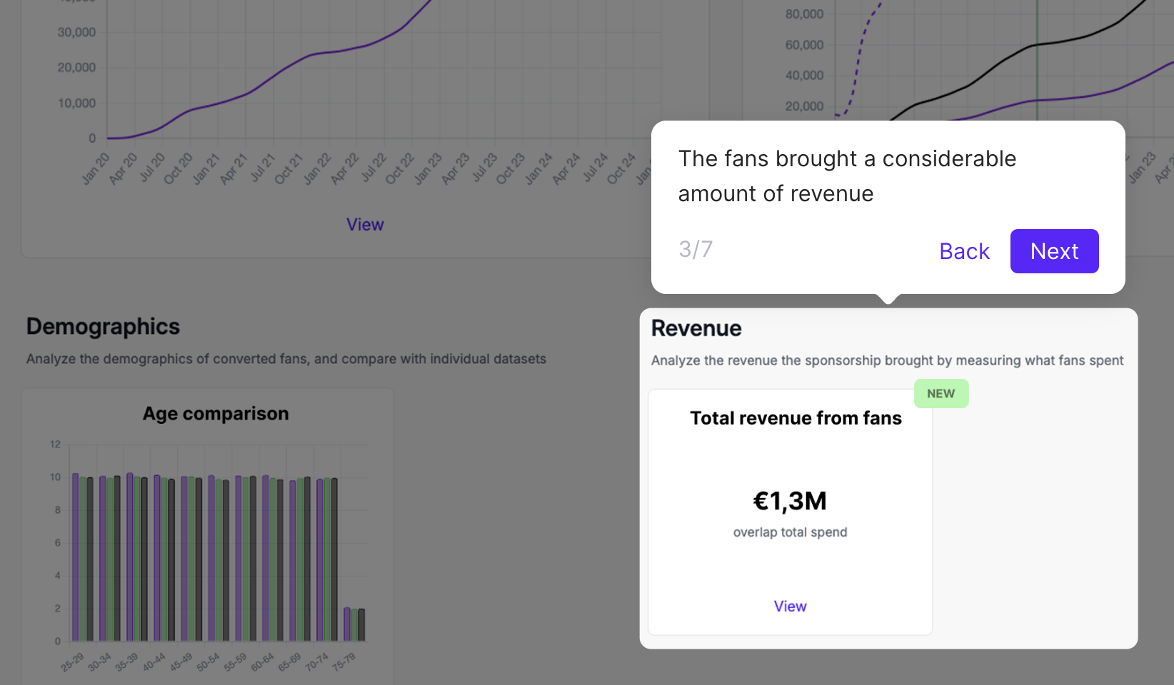 AI interface displaying real-time sports data analytics
